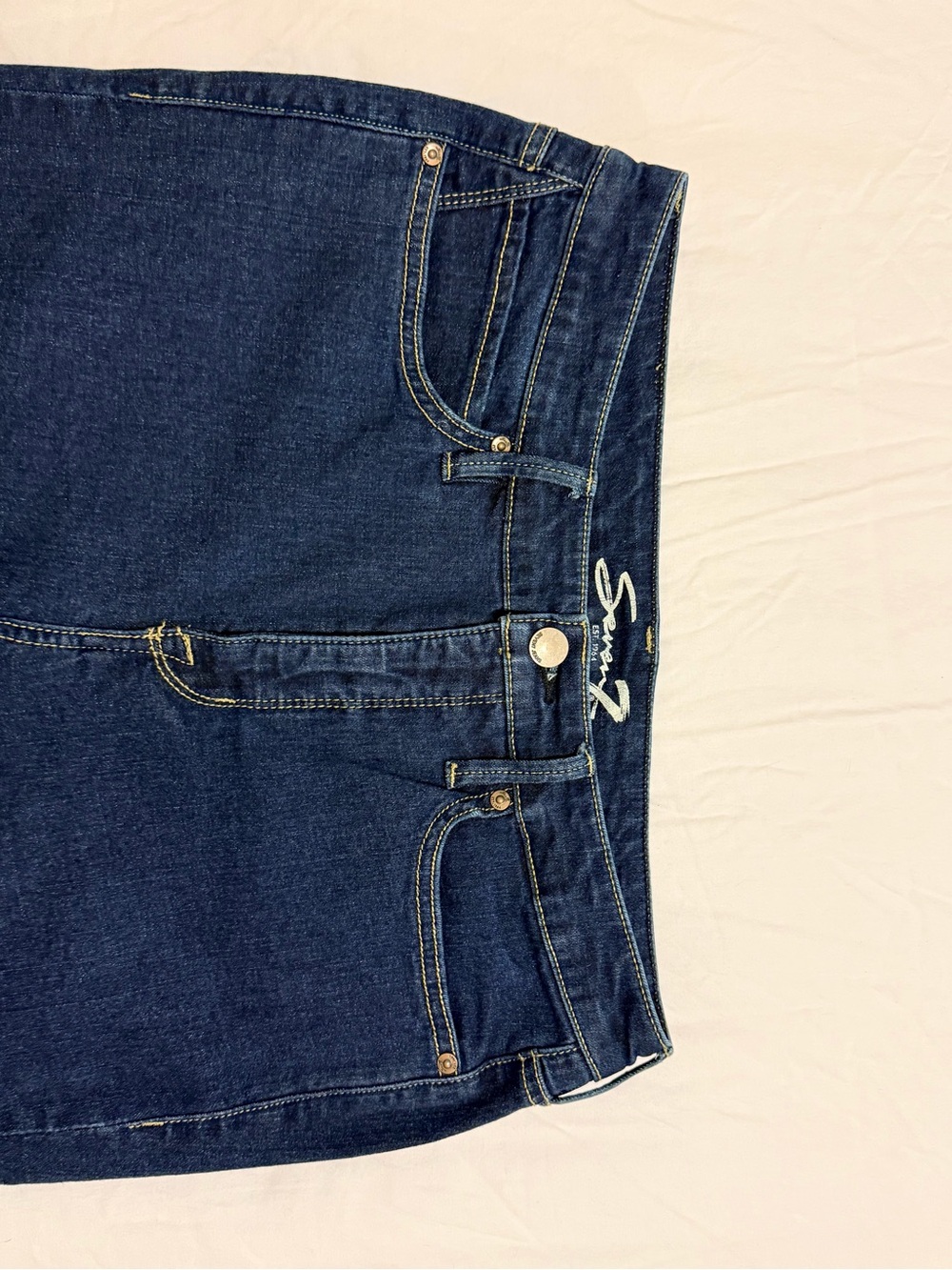 Seven7 Women's Indigo Stretch Skinny Jeans - Dark Wash - Picture 3 of 9